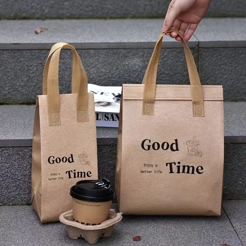 

1pcs Insulated Carry-Out Bags Single-Cup Aluminium Foil Insulated Bags Heat-Insulated Leak-Proof Bags Foil Freshness Bags