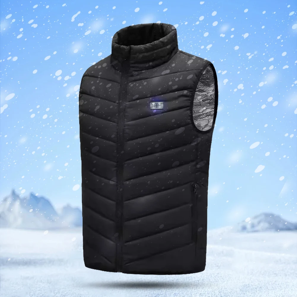 USB Heated Vest Winter Outdoor Warm Vest Electric Heating Thermal Warm Clothes for Men and Women Outdoor Skiing Hiking