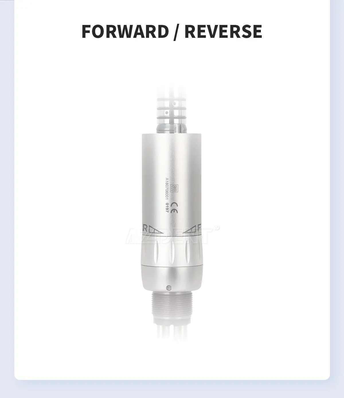 AZDENT Dental-Handstück mit niedriger Geschwindigkeit, Winkelstück, interner Wasserspray-Druckknopf, 4 Löcher, Luftmotor, Zahnmedizin-Werkzeug, Instrument – Detail 13