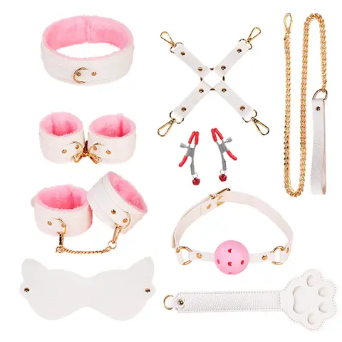 Handcuffs PU Leather Restraints Bondage Cuffs Plush sexxToy Roleplay Tools sexx Toys for Couples Game 5 Colors Bdsm Erotic Sets 18