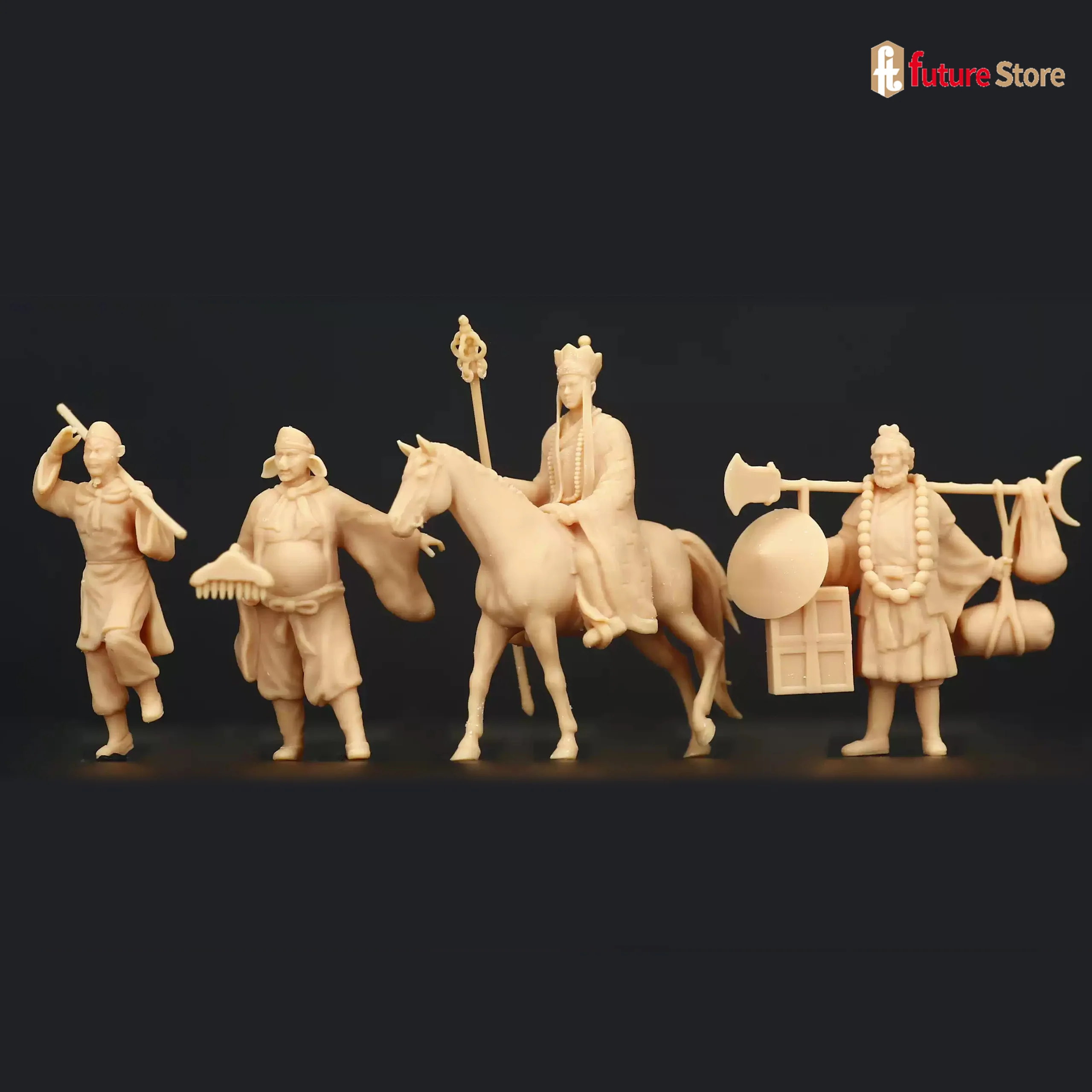 1/87 1/64 1/43 Ancient Chinese Mythology Roles Figure Miniatures Diorama Mini Doll Scene Props Figurine Model Crafts Decor