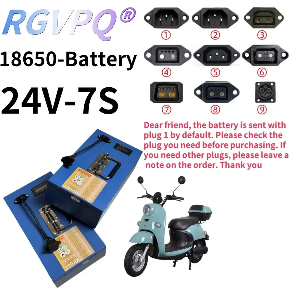 

Air fast transportation，24V100AH，Send within 24 hours，18650 lithium battery，Lithium battery pack，Suitable for motors below 3000W