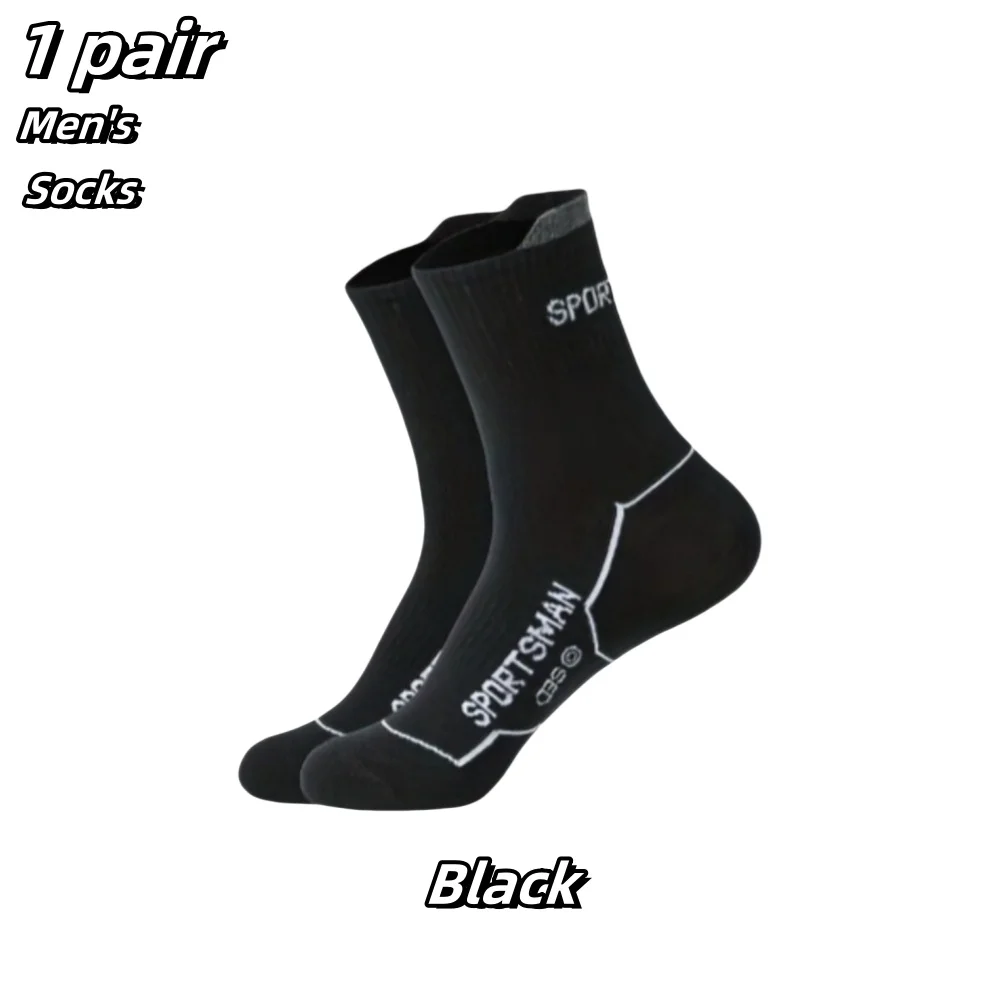 6 pairs of monogrammed mid-calf athletic socks, comfortable and breathable cotton socks for fitness, running, horseback riding a