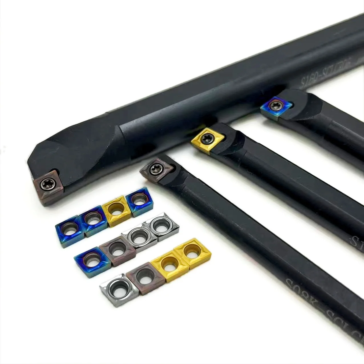CCMT060204 For SCLCR06 S08K-SCLCR06 S12M-SCLCR06 S16Q-SCLCR06 Internal Turning Tool Holder Carbide Inserts Lathe Cutting Tools