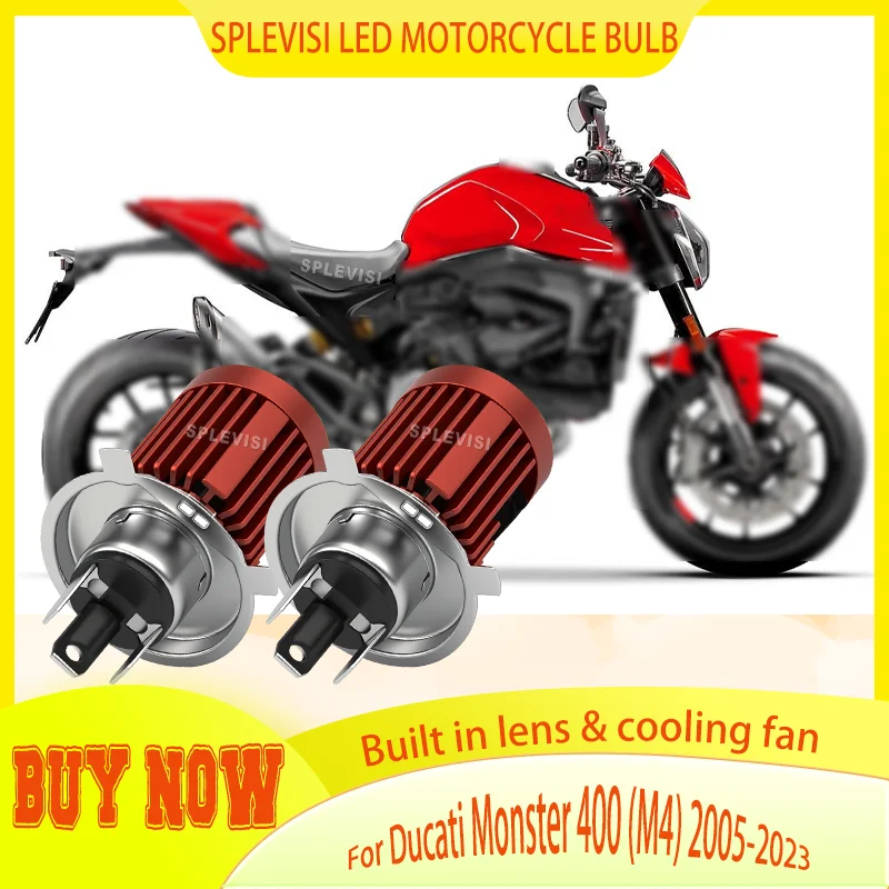 

LED with Long Lifespan Over 60000hr Headlight For Ducati Monster 400 (M4) 2005 2006 2007 2008 2009 2010 2011 2012 2013 2014-2023