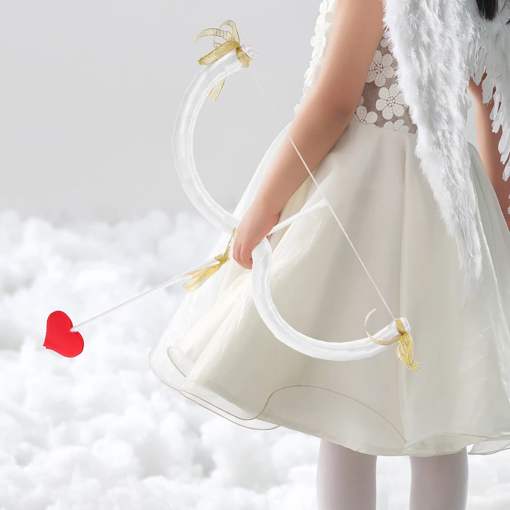 

2 set Cupid Arrow Props 2 Sets Kids Valentine Accessories Kit Cosplay Small Baby Comfortable Valentine Party DIY Decor