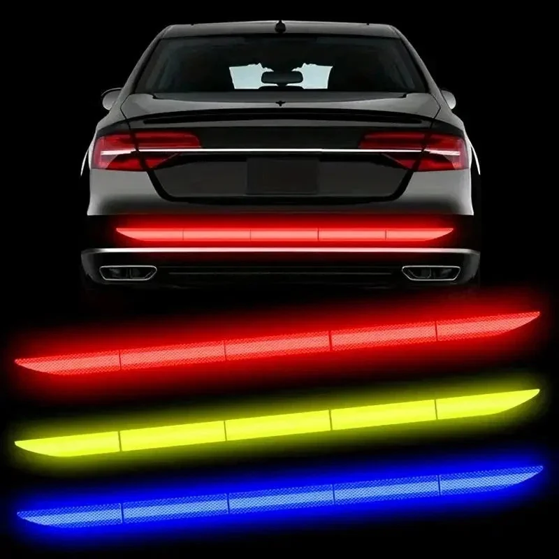 Reflective Car Sticker Warning Safety Tape Anti Collision Warning Reflective Sticker For Automobile Trunk Night Reflective Strip
