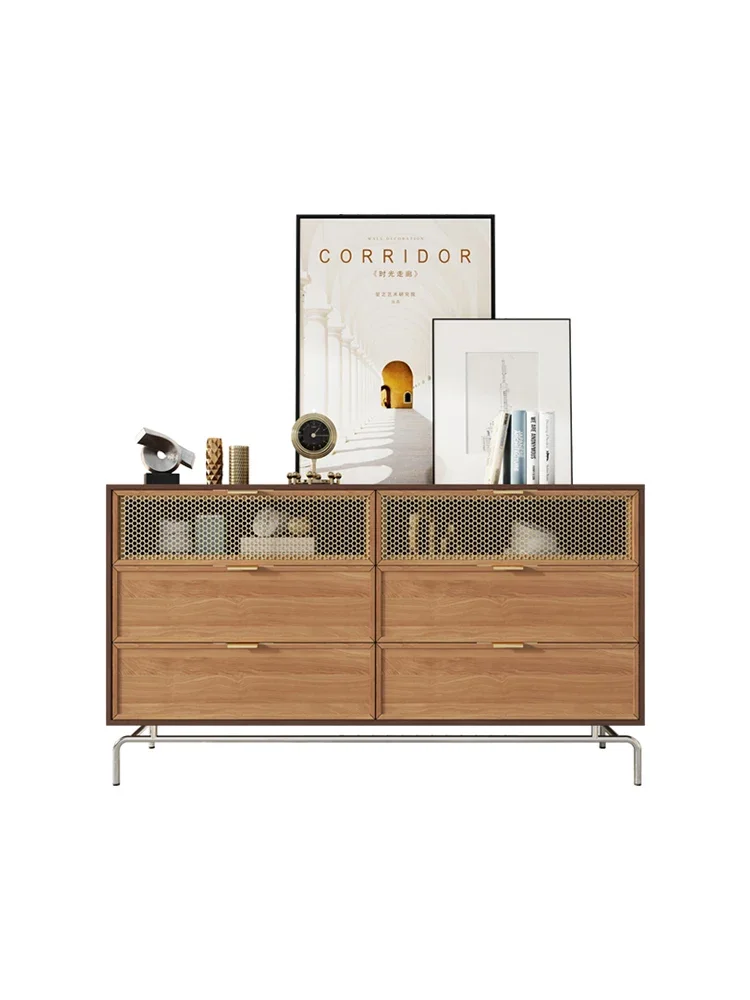 

Скандинавский шкаф с шестью ведрами из массива дерева, светлый роскошный шкаф для спальни, шкаф для прихожей в гостиной