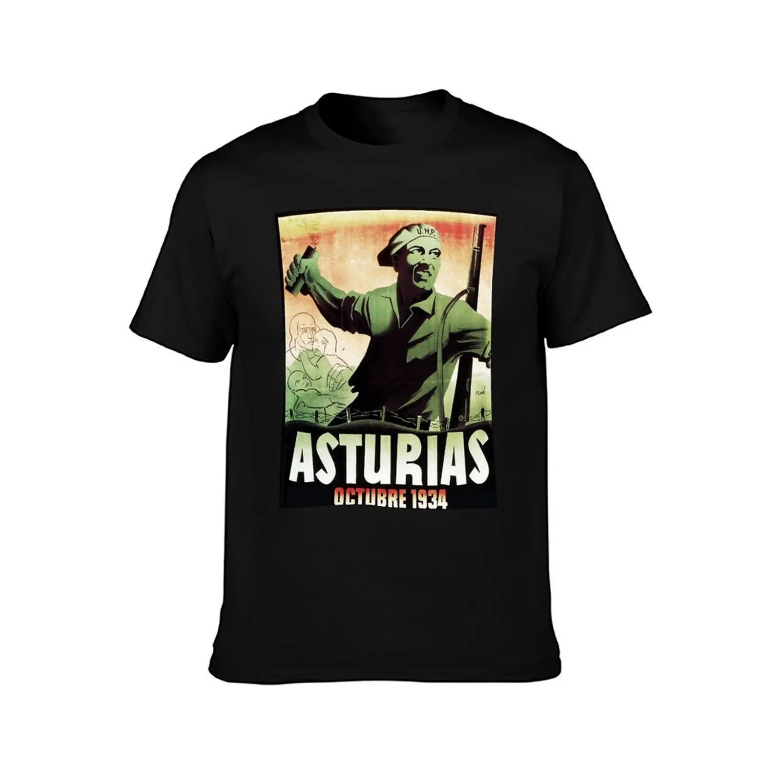 ASTURIAS OCTOBER 1934 T-Shirt Lightweight Casual Summer T-Shirt