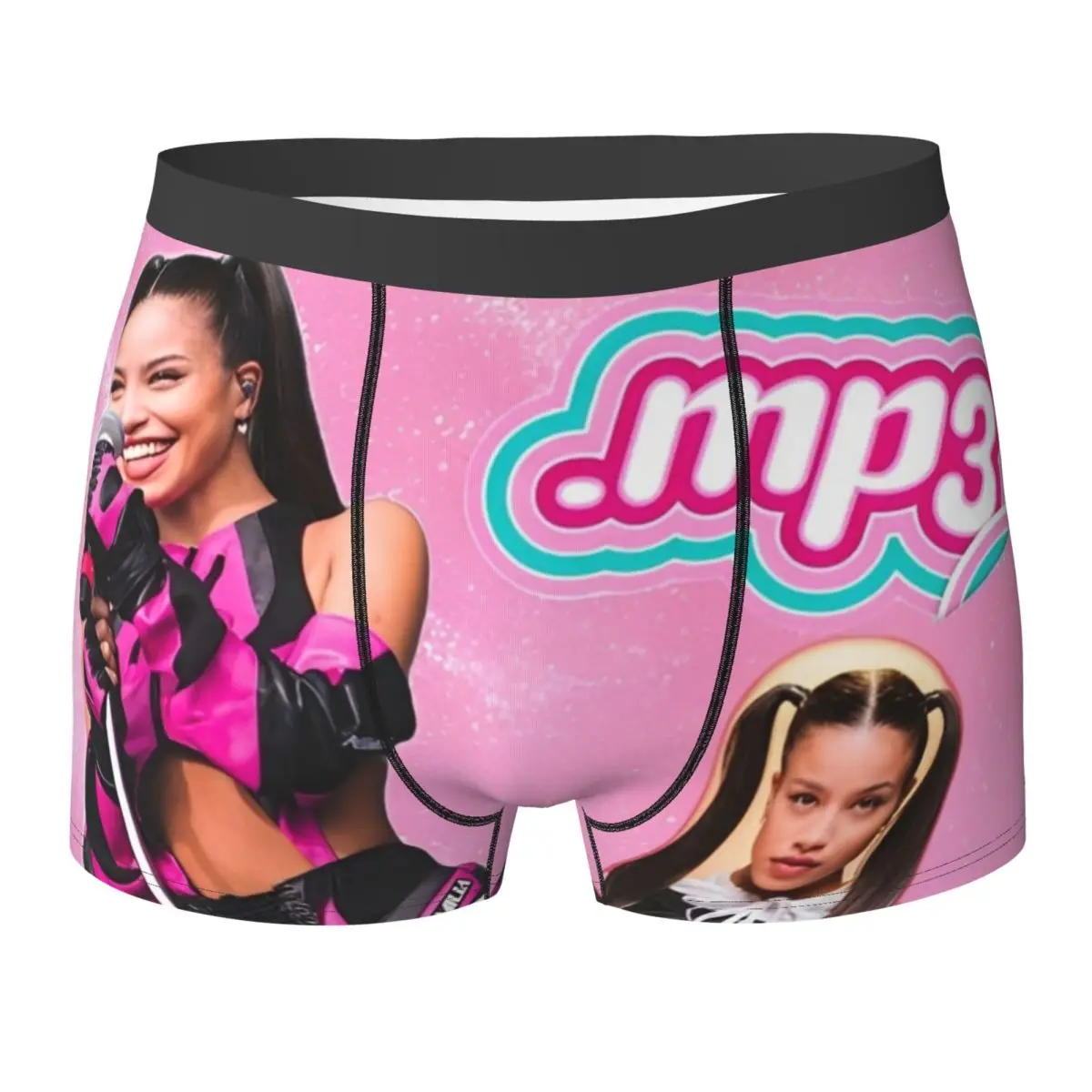 

Розовое нижнее белье Emilia Mernes Mp3, классические трусики с музыкальным альбомом, шорты на заказ, трусы с 3D чехлом, мужские шорты-боксеры больших размеров