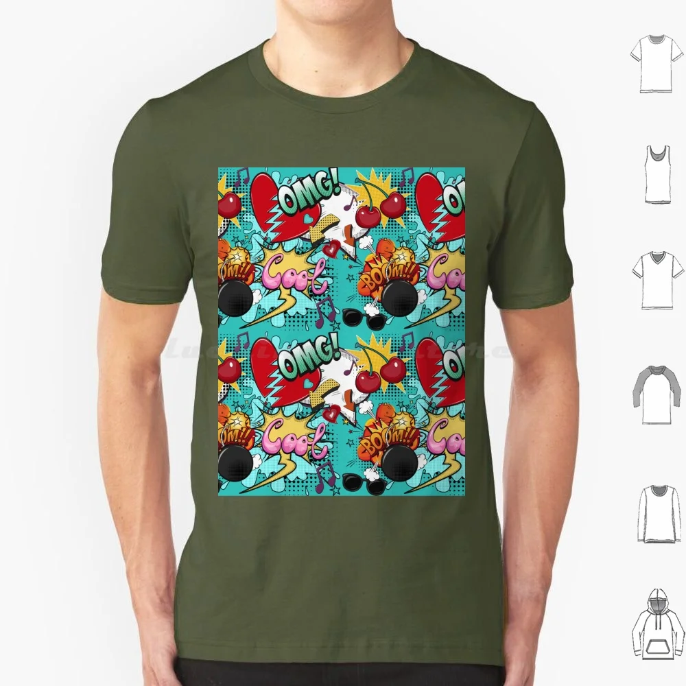 Bleu Pop Art T Shir…