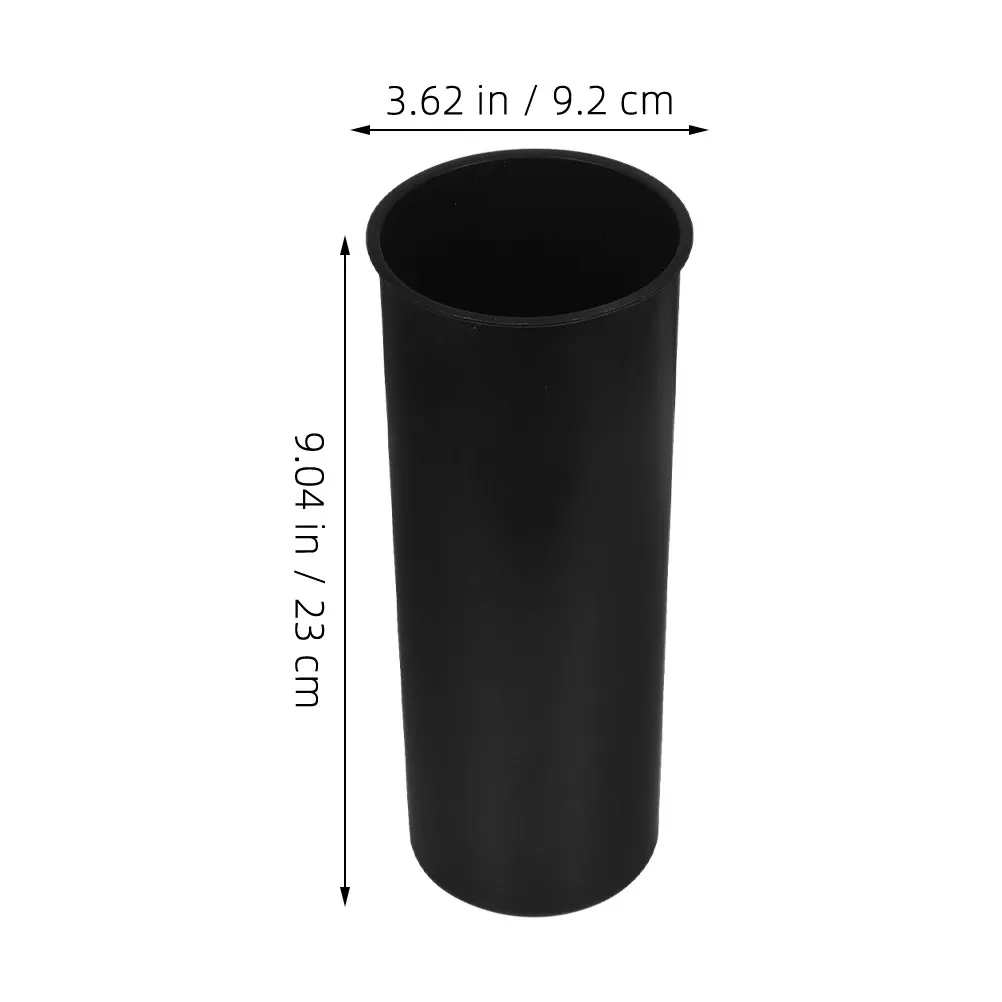 2Pcs Round Toilet Brush Holder Stable Anti-Slip Base Bathroom Accessory Cleaning Brush Container Plastic Cup Modern Bathroom view 3