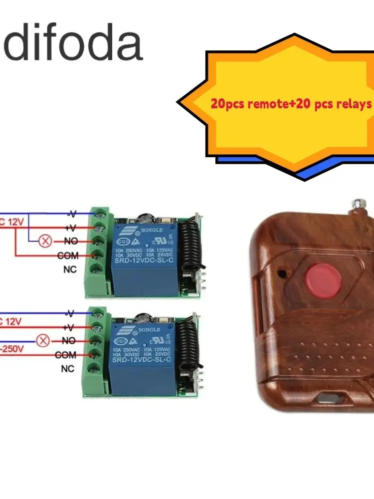 Rf 원격 키 및 rf 제어 모델, 1 세트, 433mhz