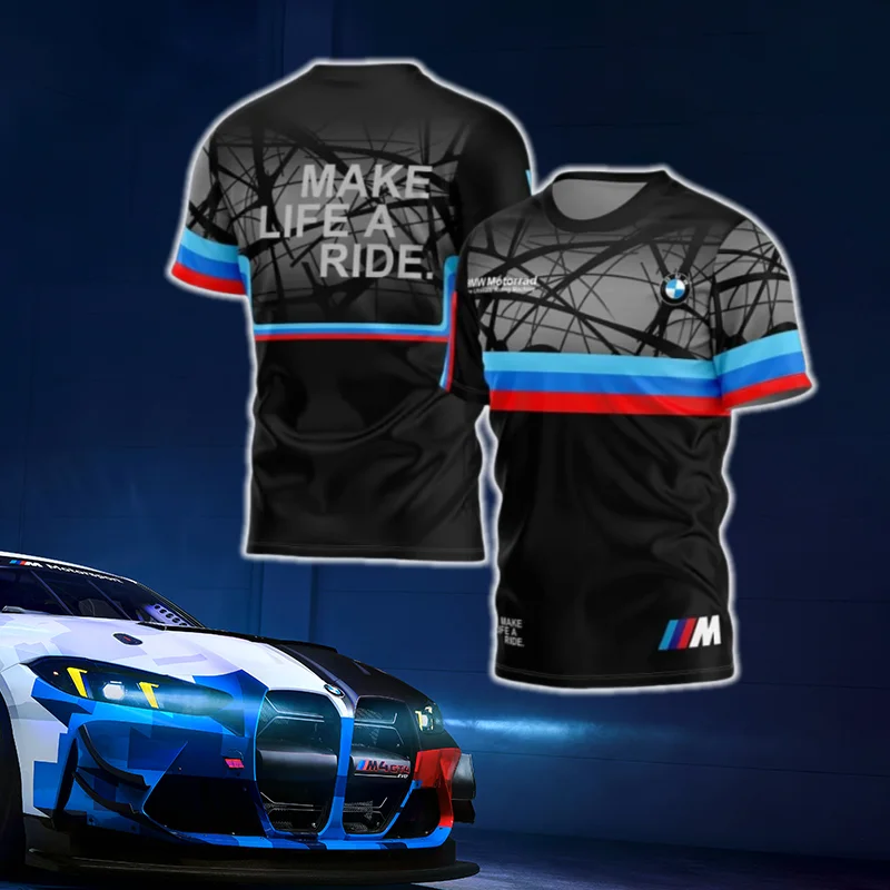 

Брендовая мужская быстросохнущая футболка BMW 2025. Удобный повседневный спортивный дышащий внедорожный топ с короткими рукавами. Высококачественный повседневный уличный топ.