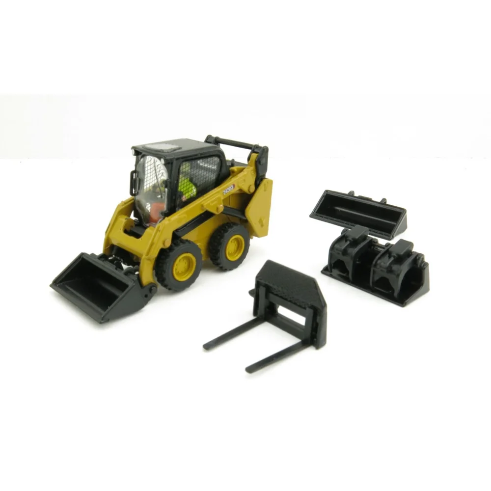 

2 Color 1:50 242D3 Skid Steer Loader Black Boy toy birthday gift scene decoration engineering vehicle collection model DM85656