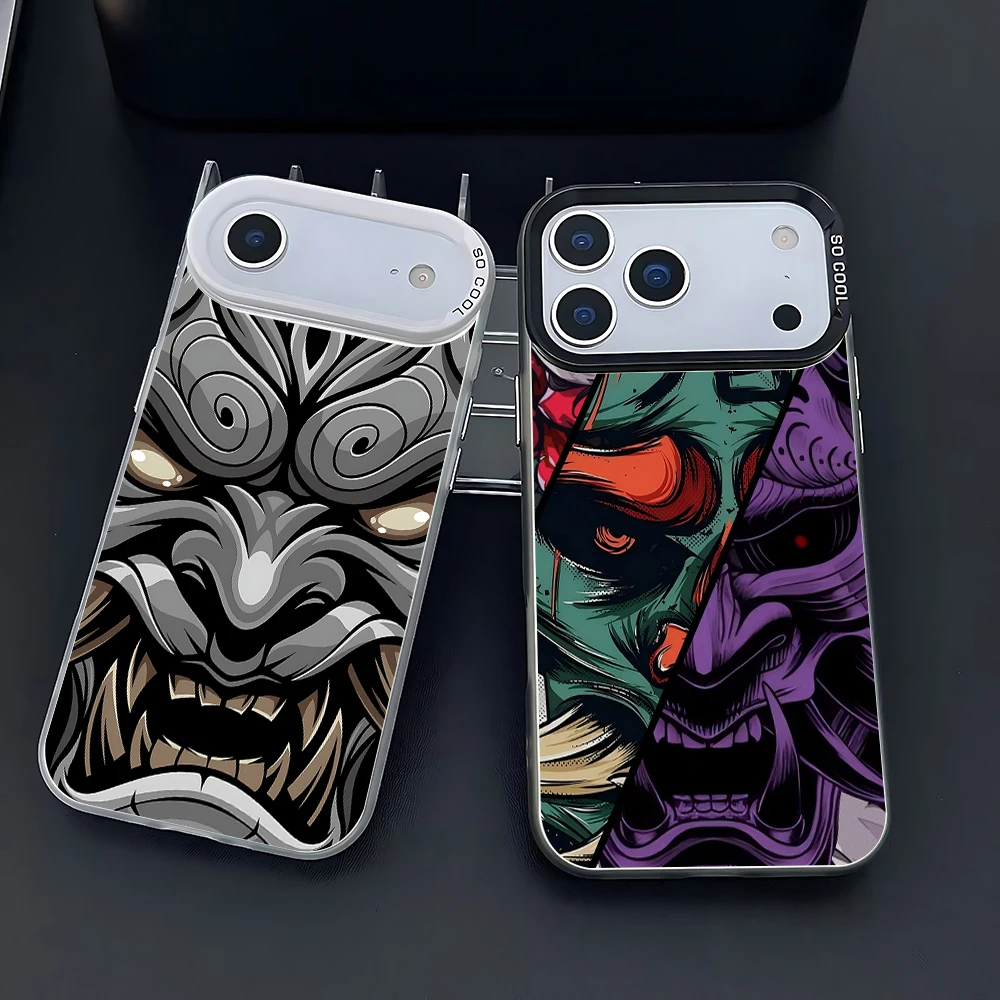 اليابان شبح الوجه الساموراي جراب هاتف ممن لهم Reno14 Reno13 Reno12 Reno11 Reno10 Reno8 Reno7 6 5 Z F T Pro زائد 5G ماتي الغطاء الخلفي