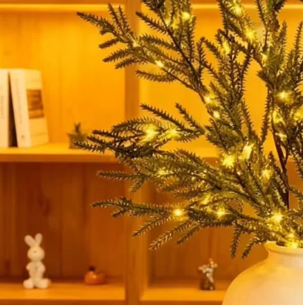 

Подсветка ветвей, долговечное зеленое украшение, 5 шт., освещенные рождественские ветки для семьи, друзей, вечеринки, дома, праздника, сбора