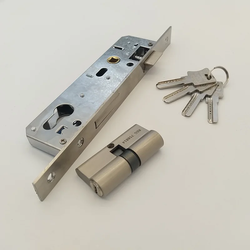 Fire door stainless steel lock, U-shaped high quality split lock R-SS-02-W/BR/BL/SN
