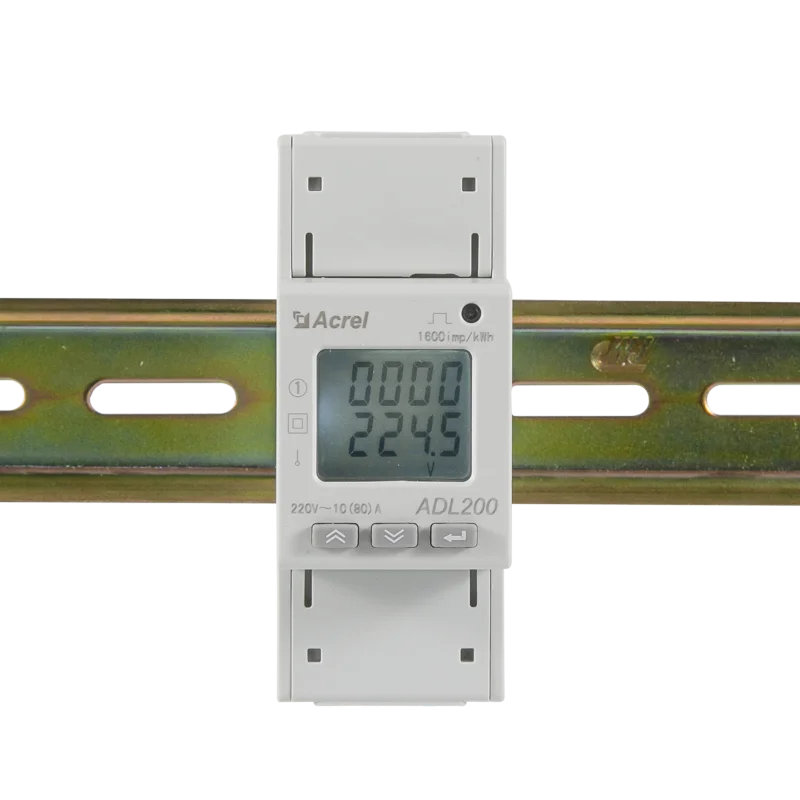 

Acrel ADL200/C single phase charging pile power meter for 7kw EV charger 80A direct connected with RS485, modbus communication