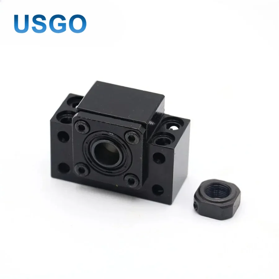 USGO  BK15 BF15 Ball Screw End Support Set Fixed Floated Side for SFU2005 SFU2010 BallScrew CNC Router Linear Guide Parts