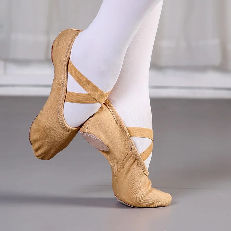 Women Ballet Shoes Cloud Soft Shoes Ballet Slippers Elastic Fabric Gymnastics Sneakers Ballet Flats Cat Claw Soft Soled Shoes