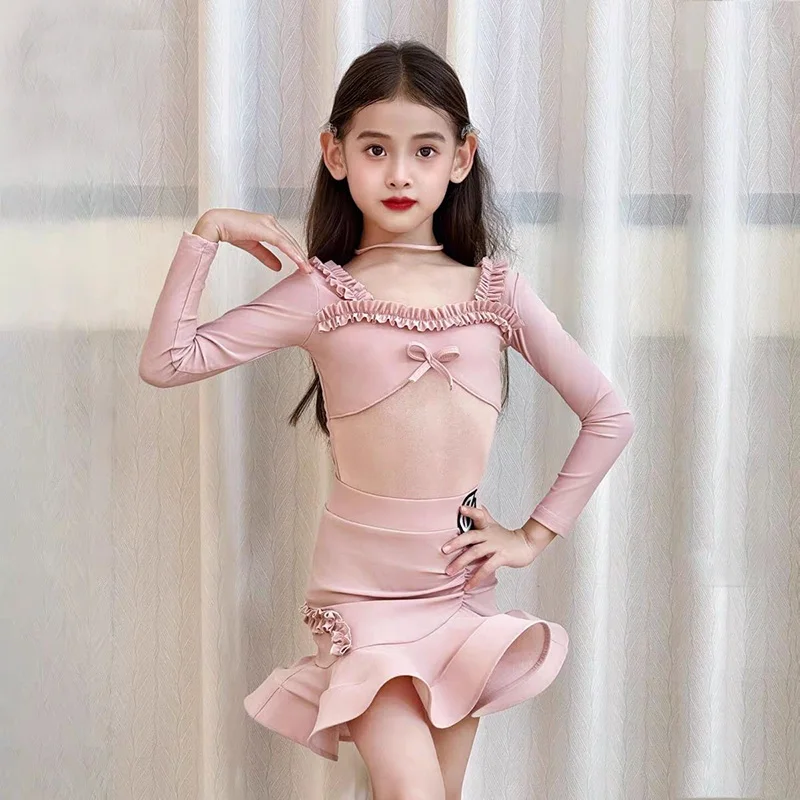 Latin Danskostuum Meisjes Ballroom Dans Jurken Standaard Rumba Samba Tango Danskleding Dansjurk Latin Oefenjurk Kind