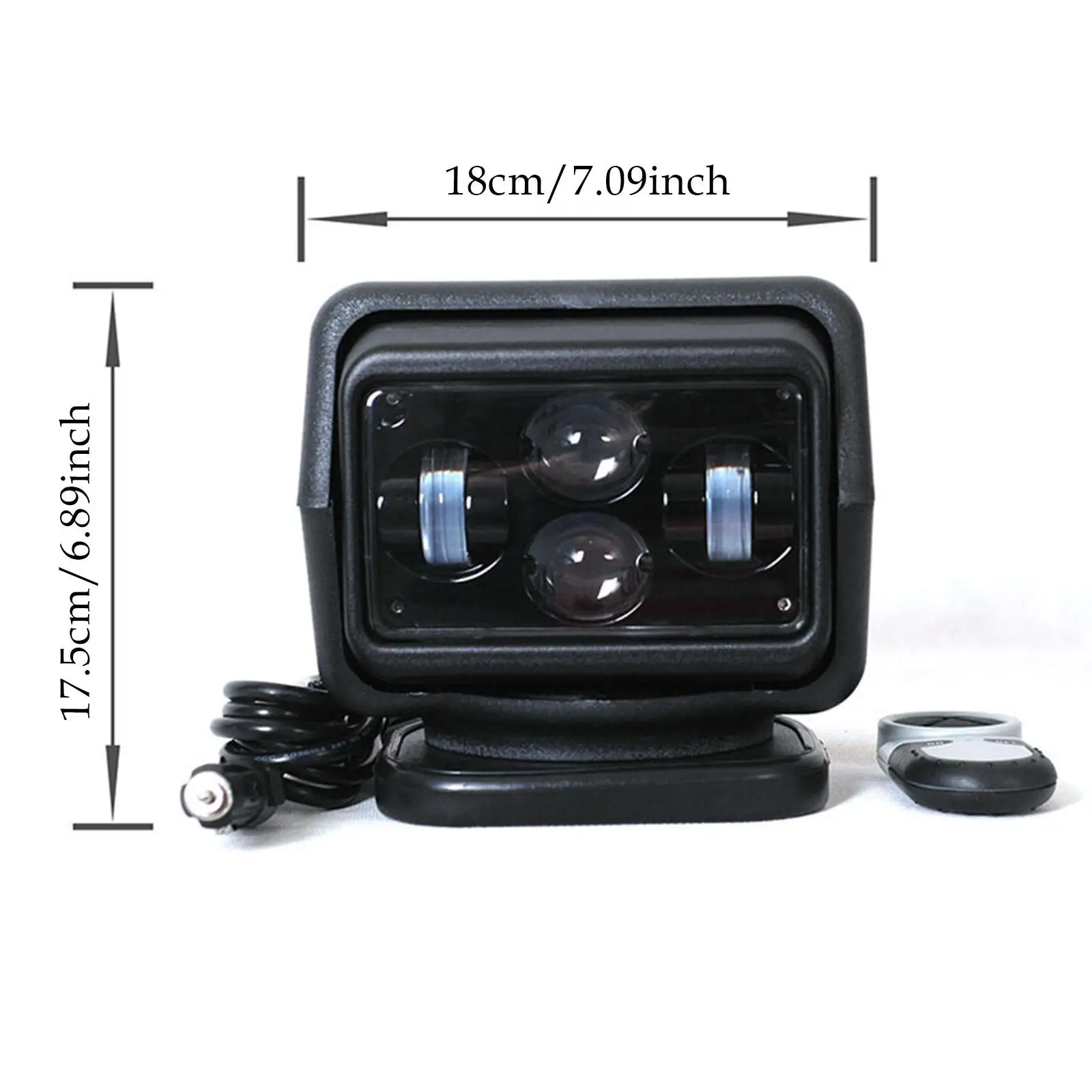 Marine LED Suchscheinwerfer 60W Auto LKW Beleuchtung Boot Fernbedienung Strahler