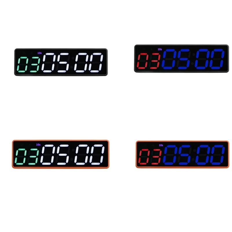 Portable Gym Timer Interval Timer Workout Fitness Clock Countdown/UP/Stopwatch Magnetic & USB Rechargeable