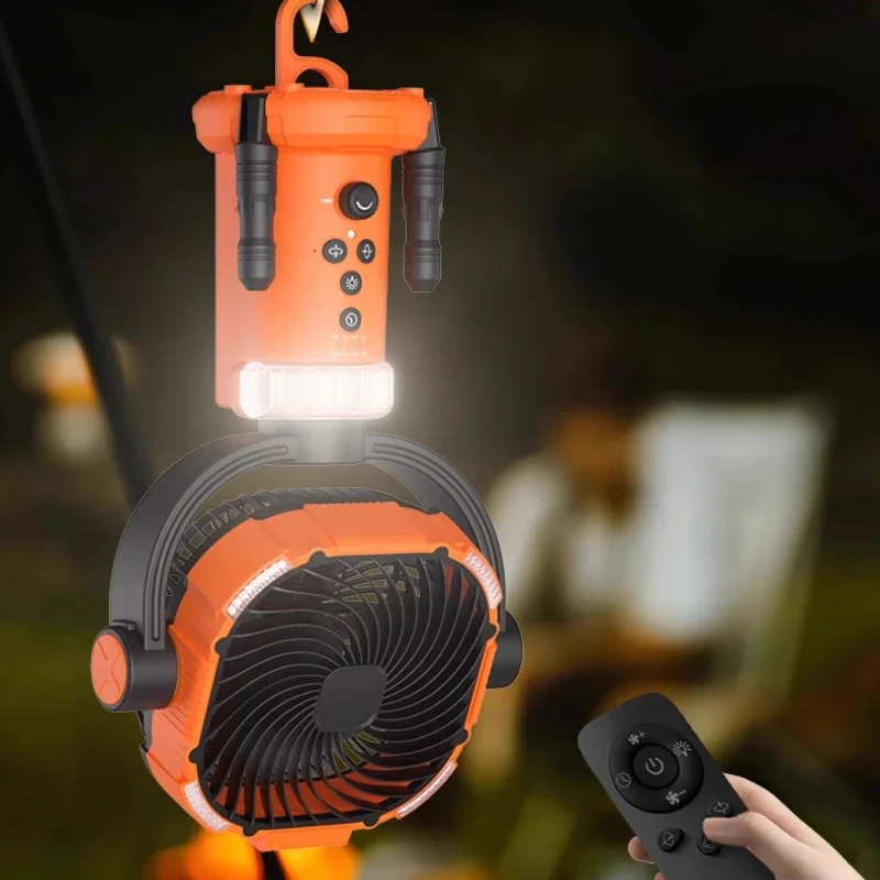 

‌USB Rechargeable Camping Fan with Mist Cooling - 3-Speed Portable Hanging Fan for Tent/Fishing & Outdoor Adventures