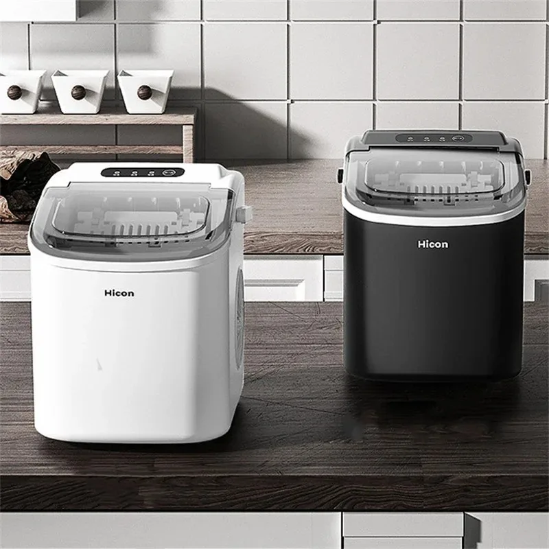 15KG Ice Machine Electric Generator Cooler Mini Ice Cube Maker with Handle Chopper Kitchen Appliance for Bars Restaurants Hotels