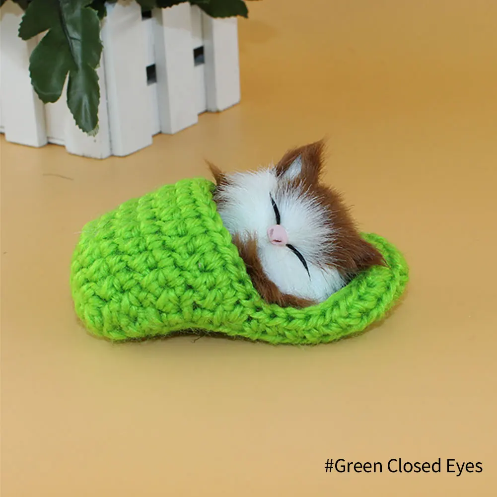 Simulation Mini Katze Nette Plüsch Katzen mit Sound Kinder Geburtstag Geschenke Kreative Nachahmung Katze Ornamente Hause Dekoration Lieferungen – Detail 13