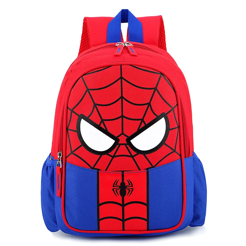 Disney Spider-Man Cute Child School Bag Nylon Kindergarten Backpack Marvel Captain America Avengers Cartoon 3d Pupil Pack