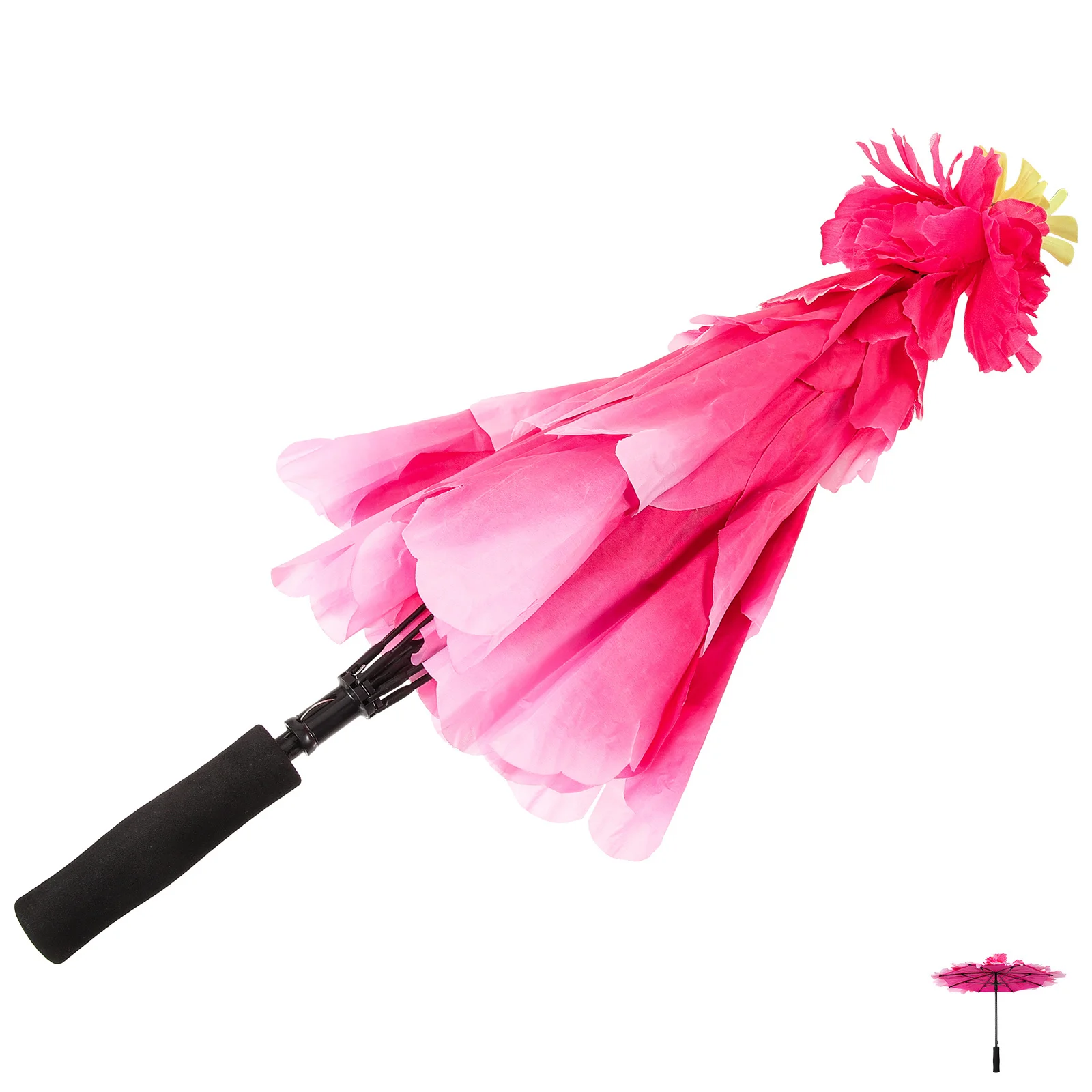 

Cloth Umbrella Decorative Peony Design Flower Pattern Performance Prop Stage Wedding Photography Decor Cloth Parasol
