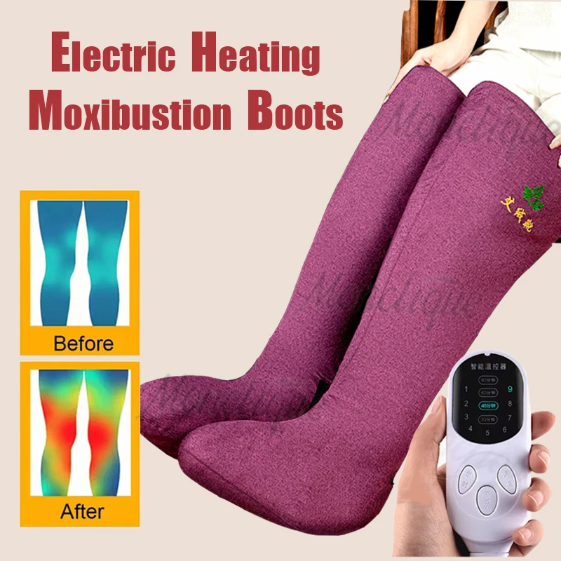 

Moxibustion Boots Hot Compress Massage Winter Leg Warmer Warm Boots Muscle Relaxation Blood Circulation Rehabilitation Equipment