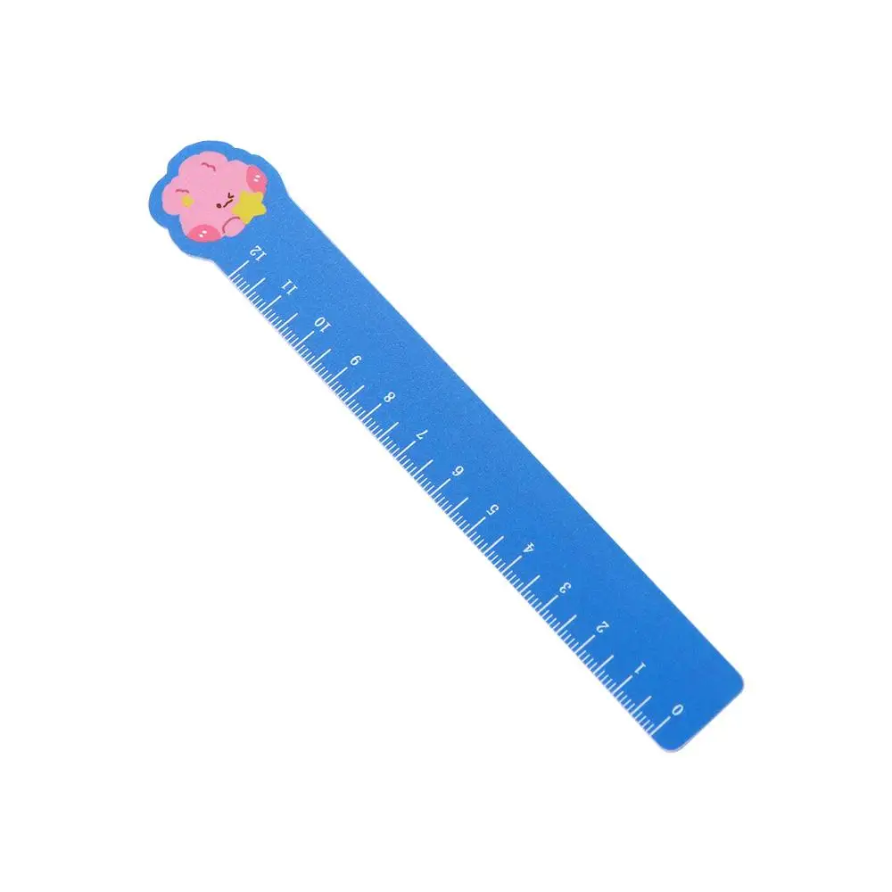 Cute Creative Cartoon Pet Plastic Ruler Bookmarks Portable Simple Wooden Cat Claw Ruler Drafting Ruler Measuring Tool Kids Gifts