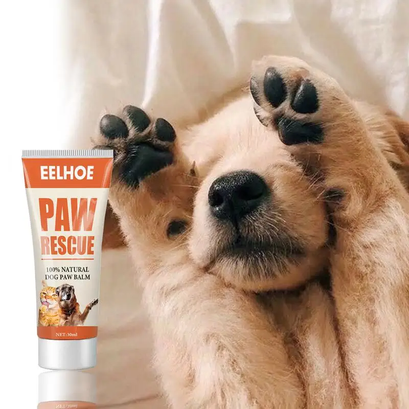 30ml Natural Dog Paw Balm Pet Care Paw Soother For Cracked/Dry Paws Dog Cat Paw Butter Nose Balm Moisturizer Cream For Dogs