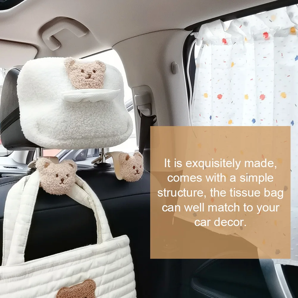 

Car Tissue Box Holder for Cartoon Cute Miniature Case Dispenser Hanging Animal