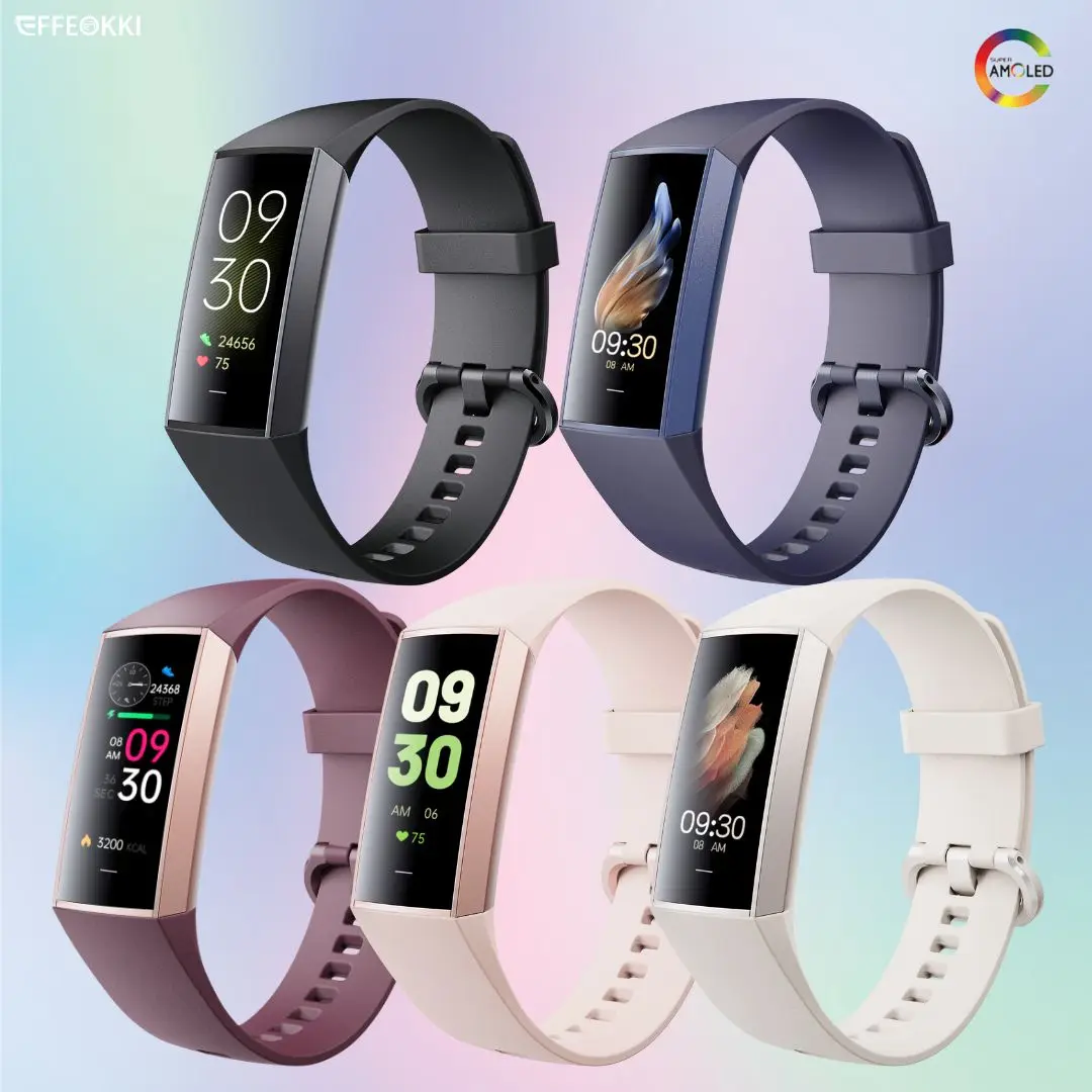 Smartwatch 2024 Woman Watch Fitness Amoled Display 1.1 Inch Blood Pressure Pedometer Bracelet Wrist Band Women'S Watches