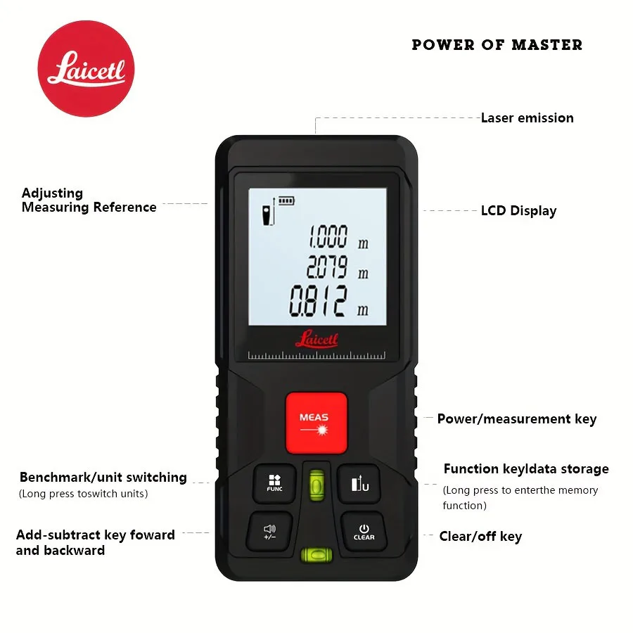 Medidor de distância a laser/medidor de longa distância e medidor de laser/100M -120M medidor de distância/telêmetro laser