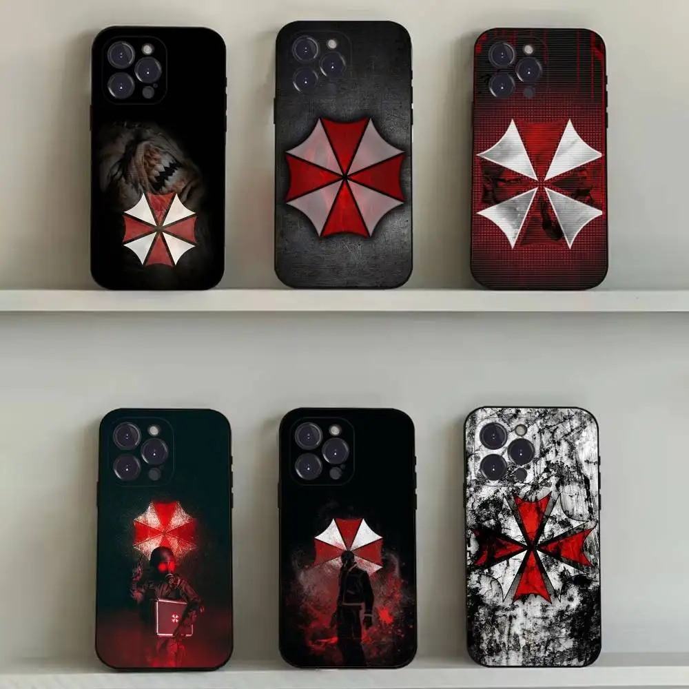 

Game R-Resident Evil Phone Case For iPhone 16,15,14,13,12,11,Pro,Max,Plus,X,XS,SE4,E,Mini,Soft Black Case