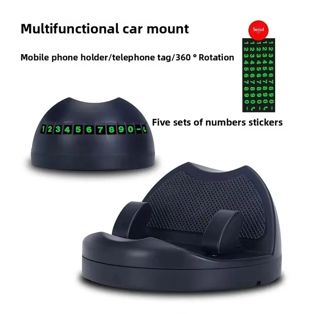 

1Pcs Mounted Mobile Phone Holder 360 Degree 2 In 1 Car Number Plate with Number Plate Universal Phone Stand