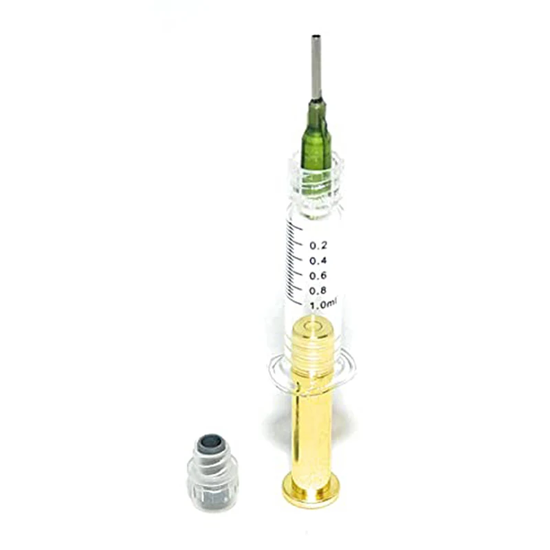 1PC 1ML / 3ML / 5ML Luer Lock Syringes Screw Blunt Tip Needles Caps For Industrial Dispensing