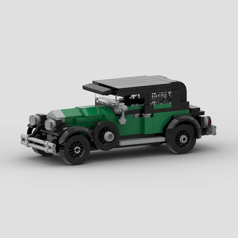 Set de Construcción de 196 Piezas, Modelo de Auto Clásico Urbano de 1928, 341A, Bloques de Construcción Modulares, Auto Tecnológico para Armar, Juguete para Niños, Regalo Coleccionable para Niños