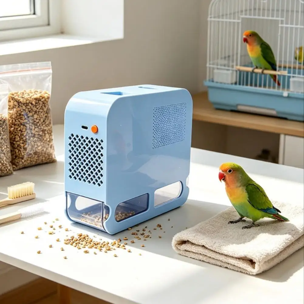Quiet Operation Bird Food Separator Electric Bird Food Shell Blowing Machine Efficient Shell Splitter Detachable Easy Cleaning view 4
