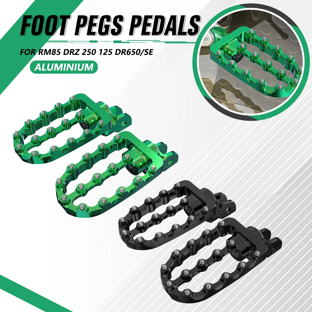 

For Kawasaki KLR650 1987-2024 2023 2022 Motorcycle Accessories CNC Front Footrest Adjustable Extend Foot Pegs Foot Rest KLR 650