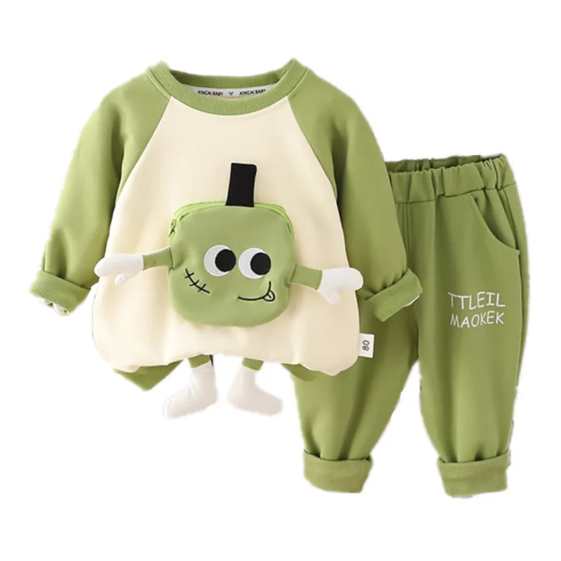 New Spring Autumn Baby Boys Clothes Suit Children Girls Fashion T-Shirt Pants 2Pcs/Sets Toddler Casual Costume Kids Tracksuits