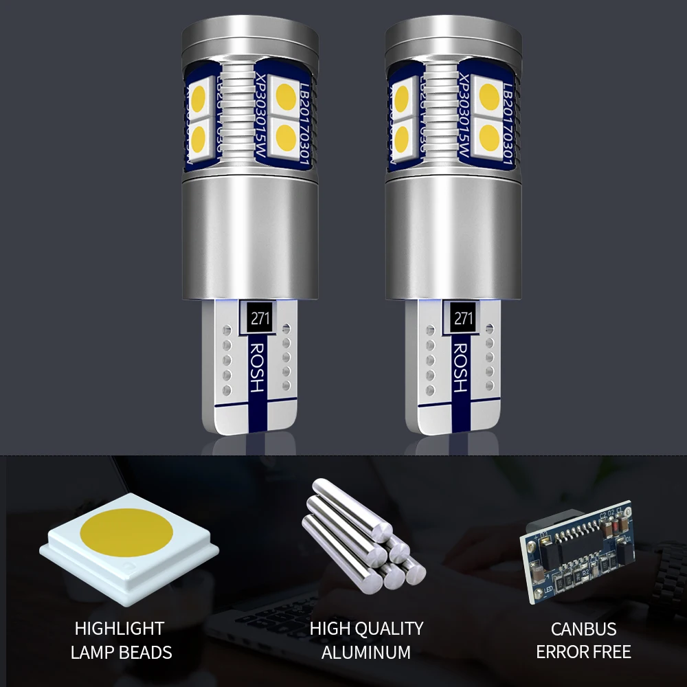 Luz de estacionamento para Mercedes Benz, 2x LED, W5W, T10, lâmpada de apuramento, CLC, CLK, CLS, GL, GLK, Classe SL, CL203, A209, C219, X164, X166, x204, R230