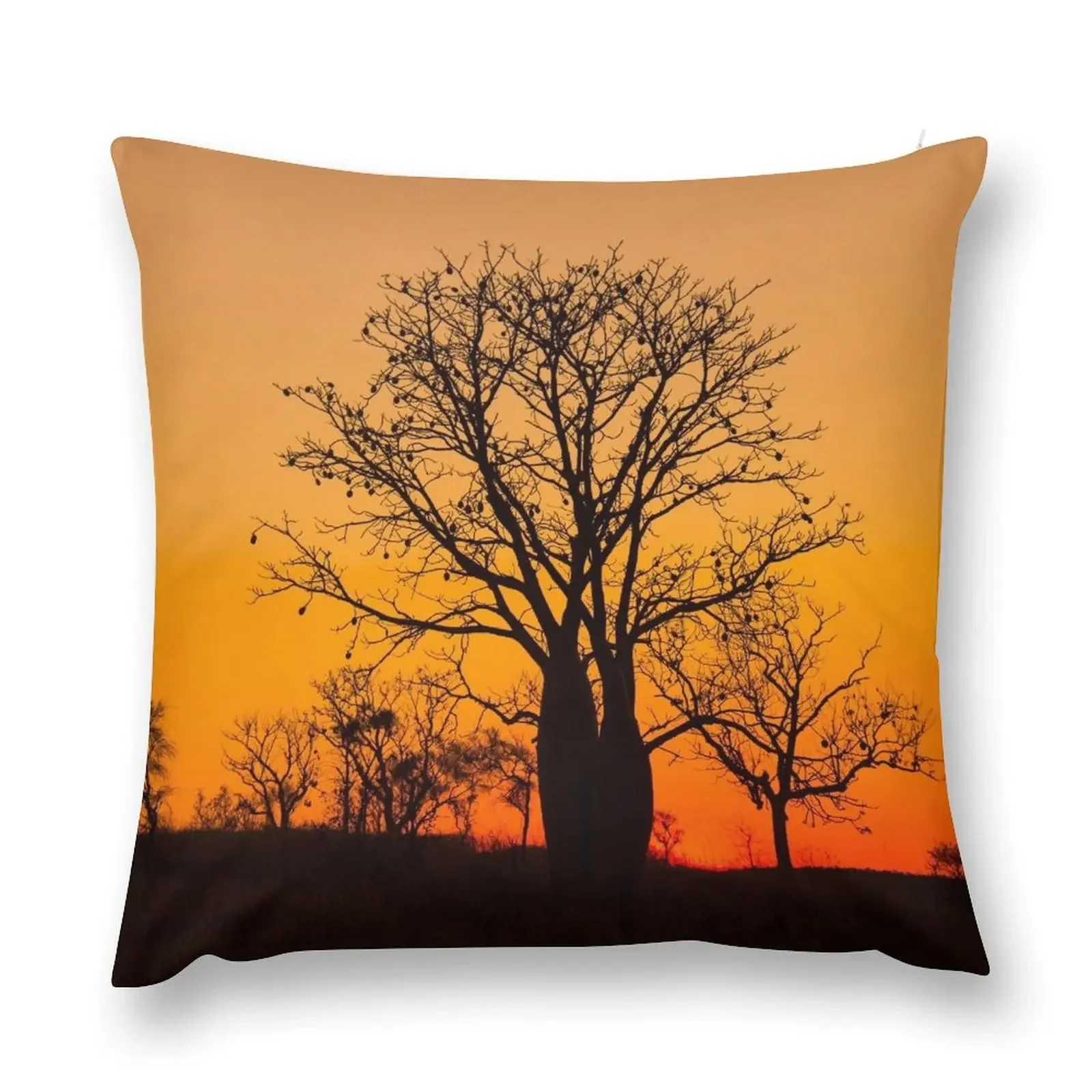 

Boab trees at sunset in the Kimberley, Western Australia Throw Pillow Decorative Cushions Christmas Throw Pillows Covers pillow