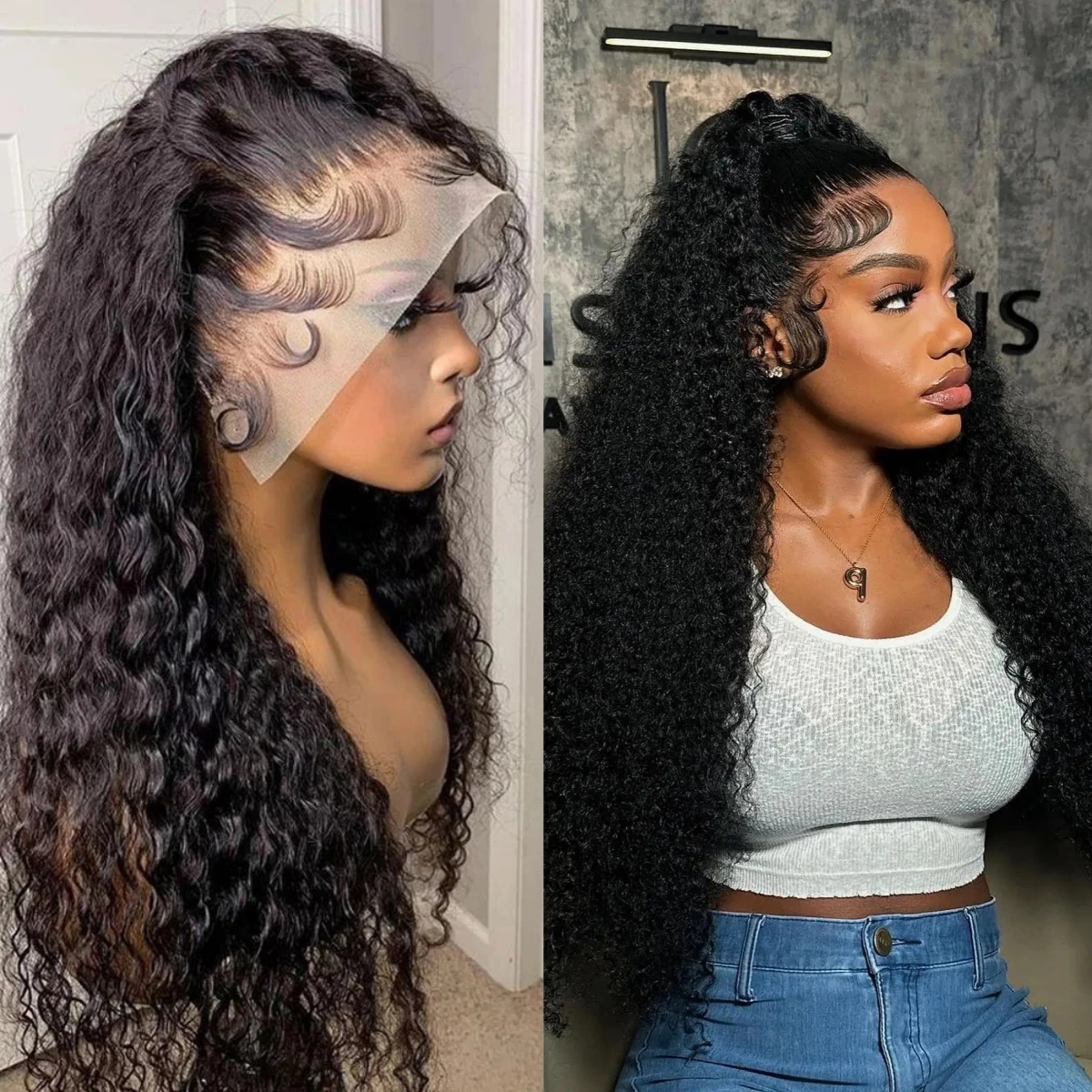 

Wate Wave 13x6 Hd Transparent Lace Front Wigs Human Hair Wig 300 Density Pre Plucked Brazilian 32Inch Lace Frontal Wig For Women