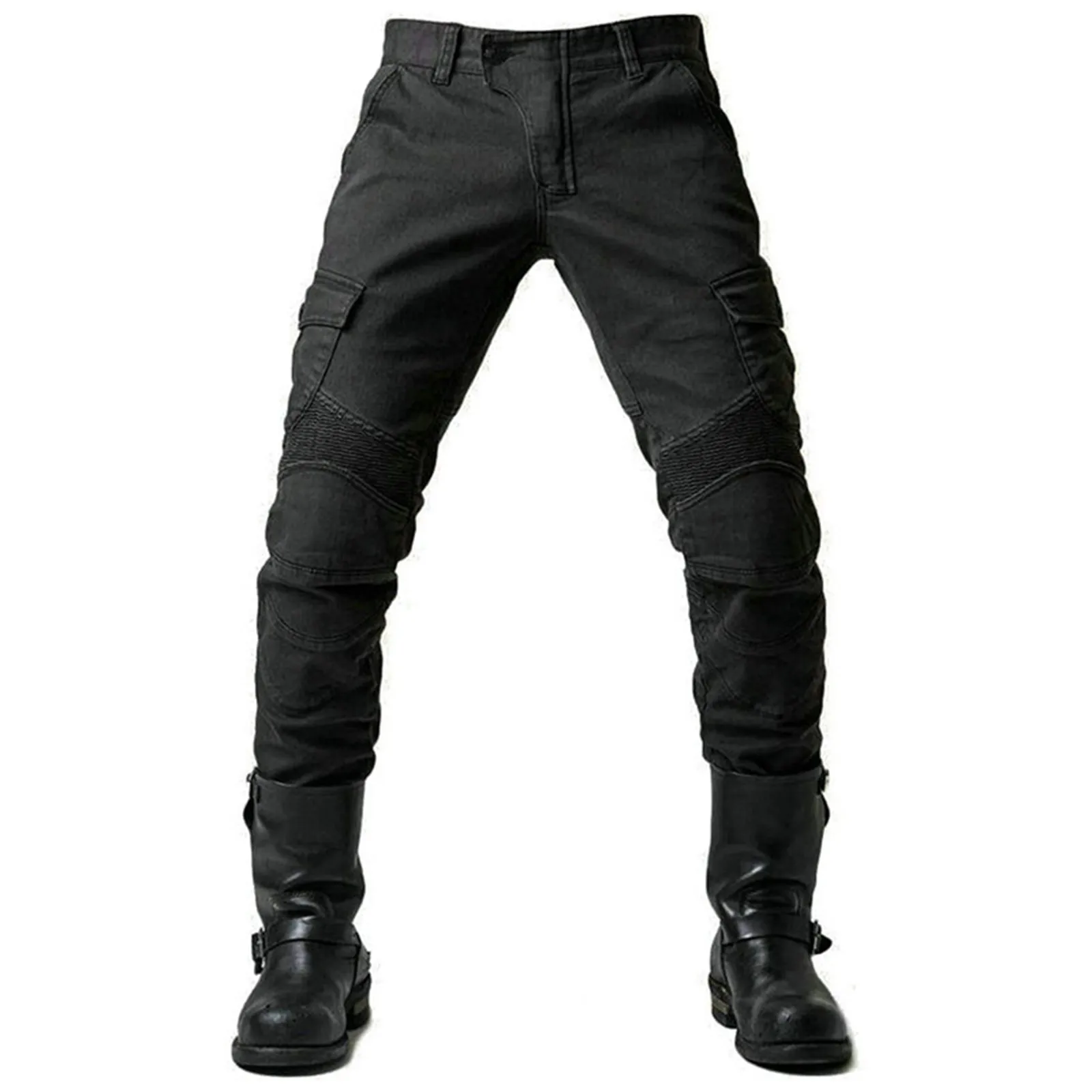 

Men'S Motorcycle Trousers Summer Outdoor Riding Jeans Anti-Fall Protection Equipment Travel Four Seasons Racing Trousers